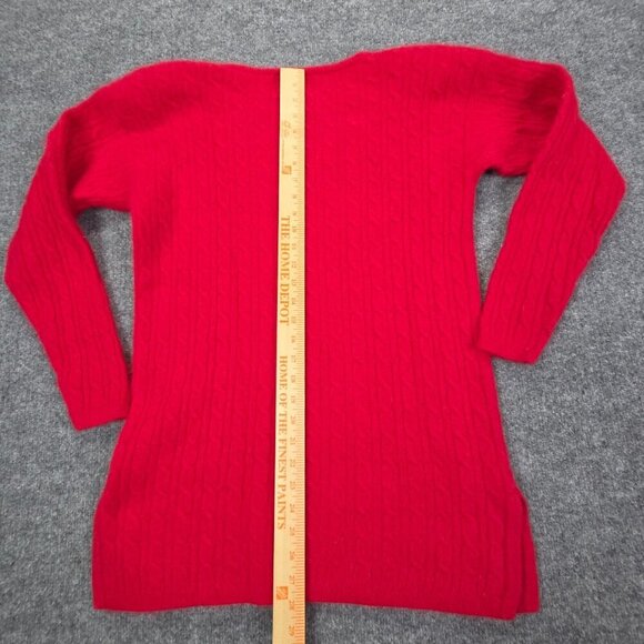 Vintage Express Tricot 90’s Y2k Red Angora Lambswool Blend Sweater Size Medium - Picture 6 of 8